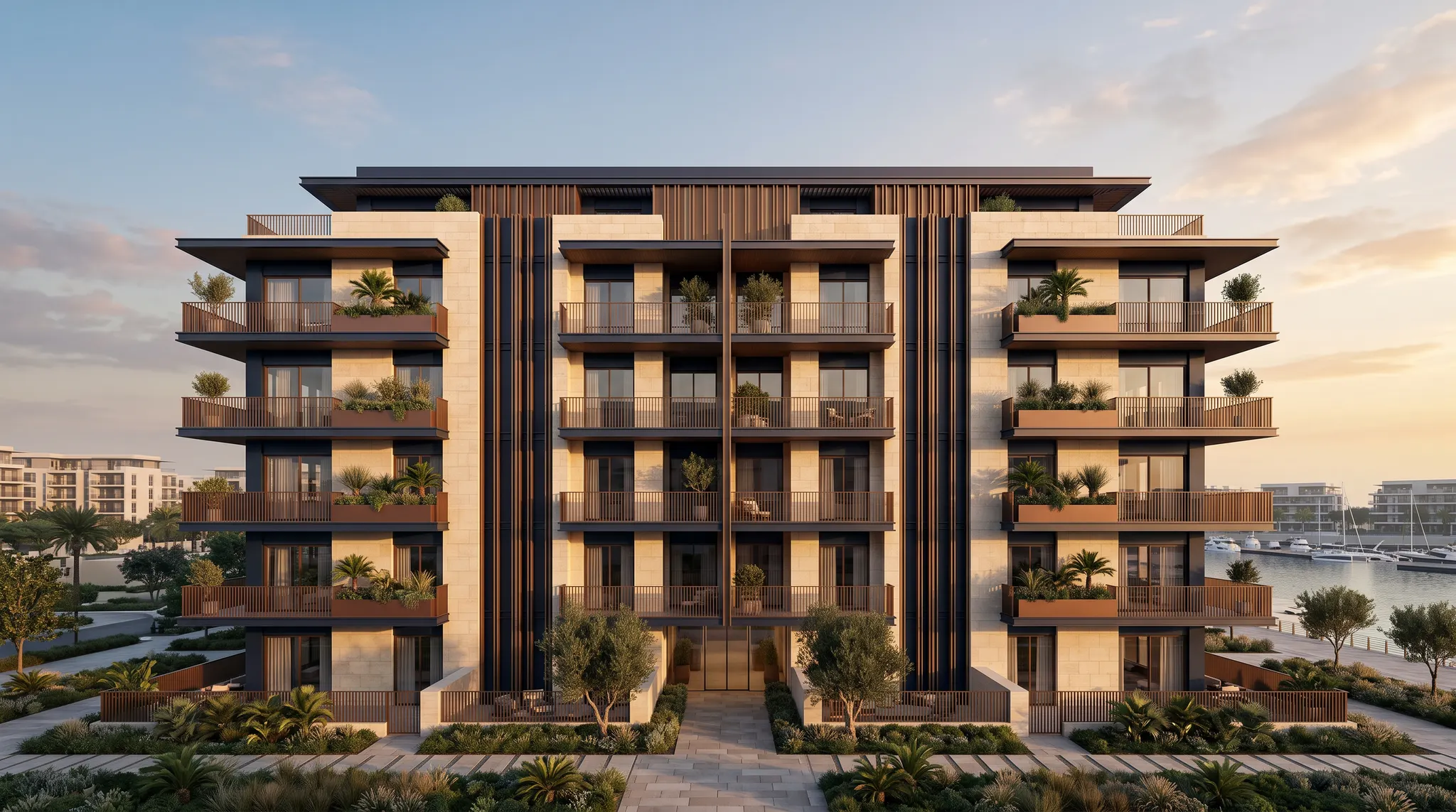 Illustrative exterior render for Elmreach House